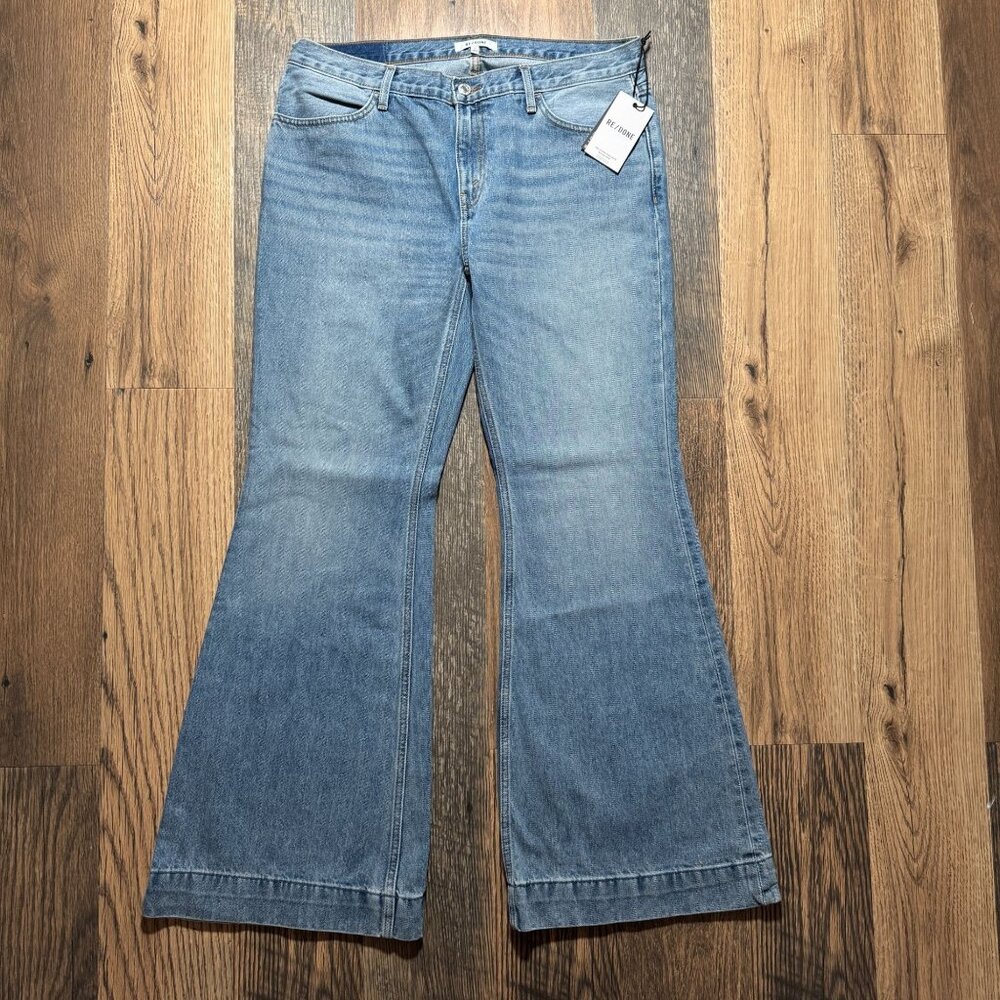 Re/Done '70s 70's Low Rise Bell Bottom Jeans Women's Size 31 NWT!
